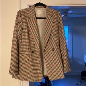Houndstooth blazer
